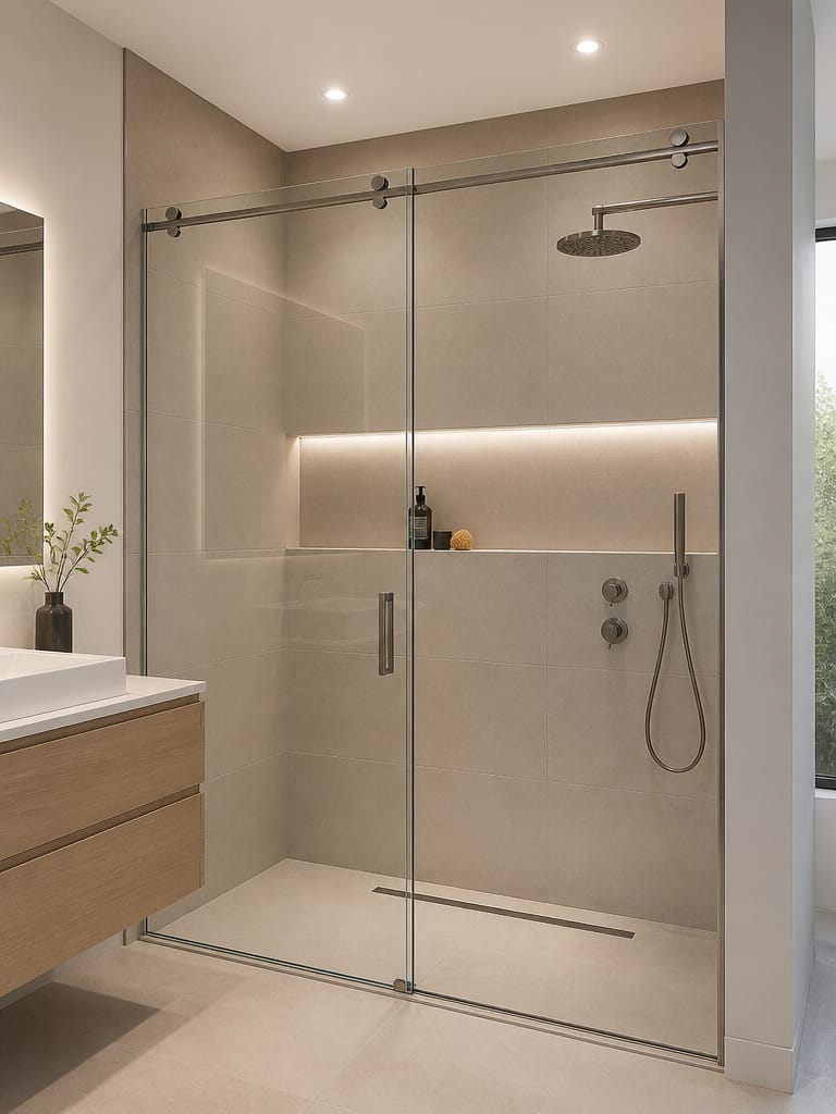 Schiebesystem Dusche